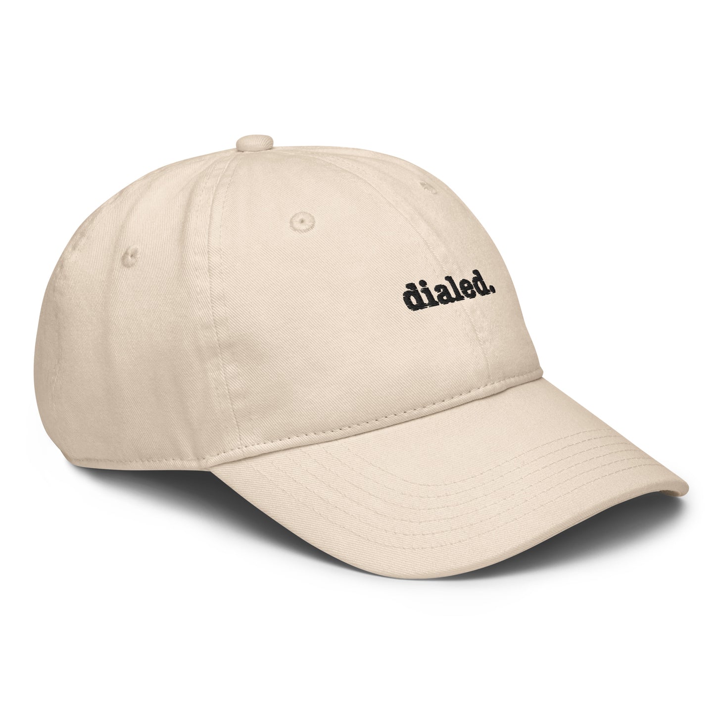 dialed (black text) Champion dad hat