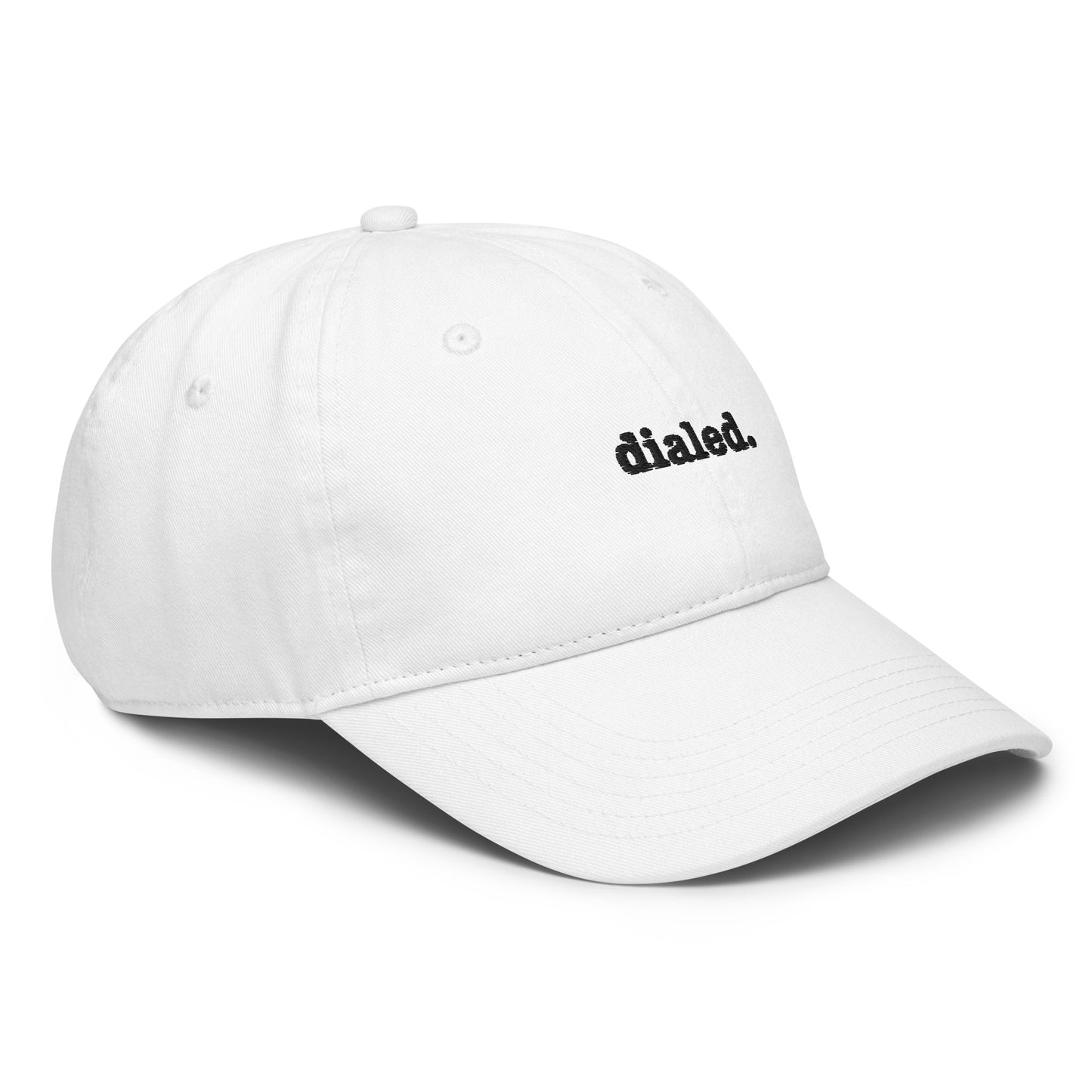 dialed (black text) Champion dad hat