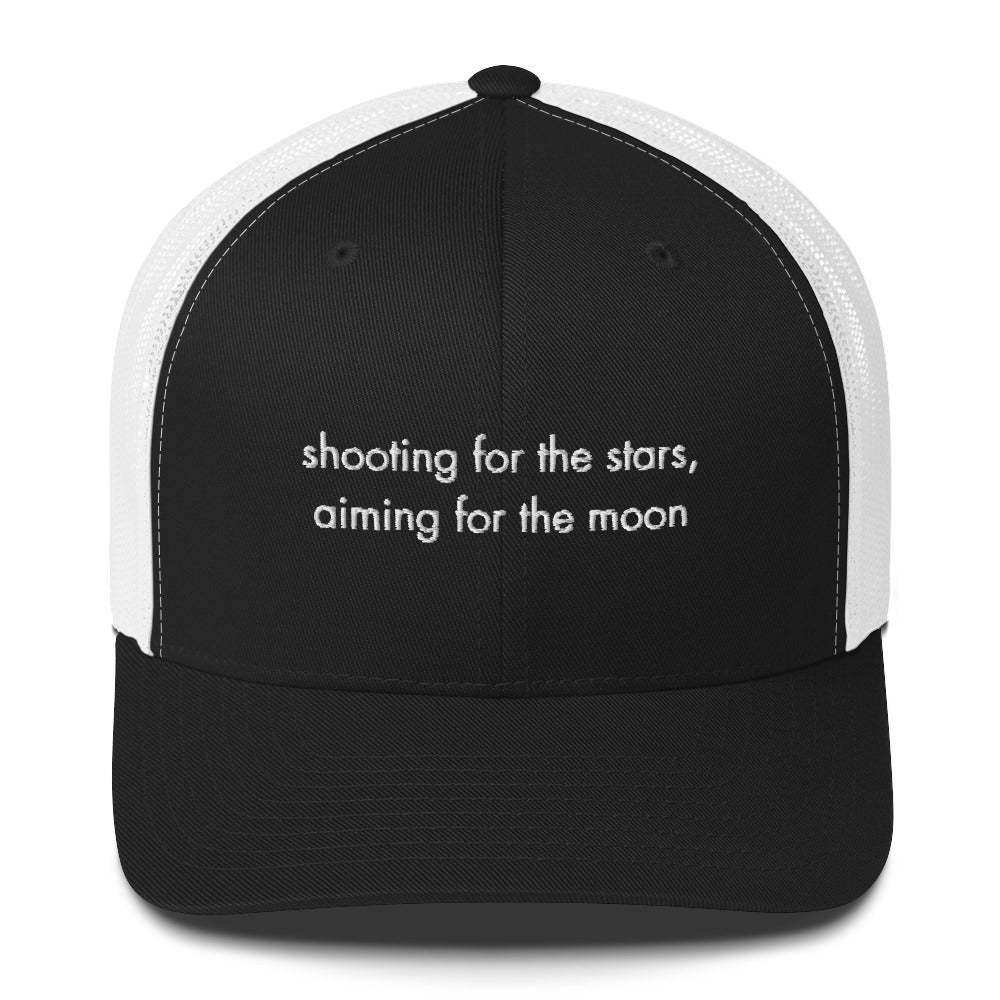 aiming for the moon Trucker Cap